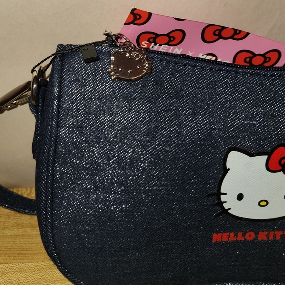Sanrio HELLO KITTY x Shein Baguette Denim Purse - Picture 5 of 5